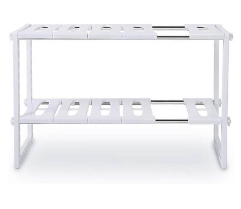 ORGANIZADOR AJUSTABLE 2 NIVELES DE ACERO INOXIDABLE