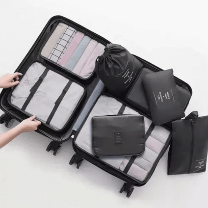 KIT X8 ORGANIZADORES DE VIAJE - Importados 🇺🇸