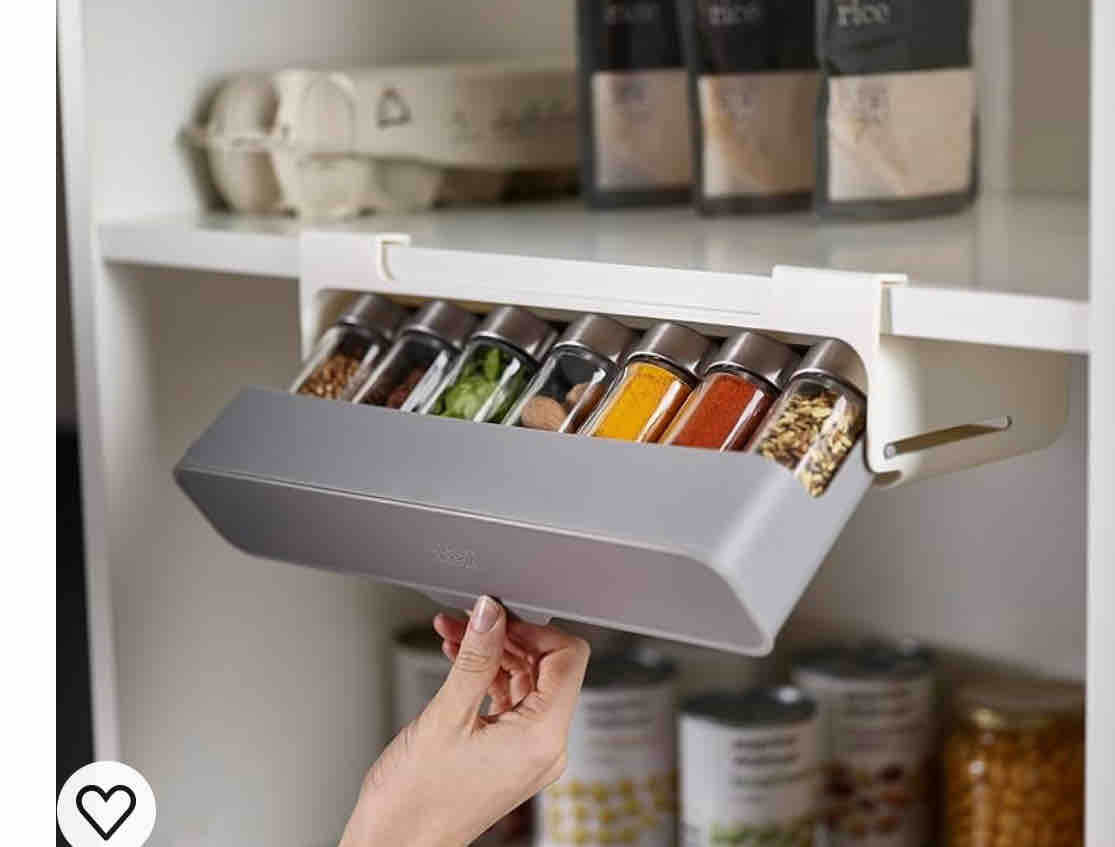 Organizador de Especias Moderno y Expandible 🇺🇸 Importado de USA + 6 Frascos 🎁
