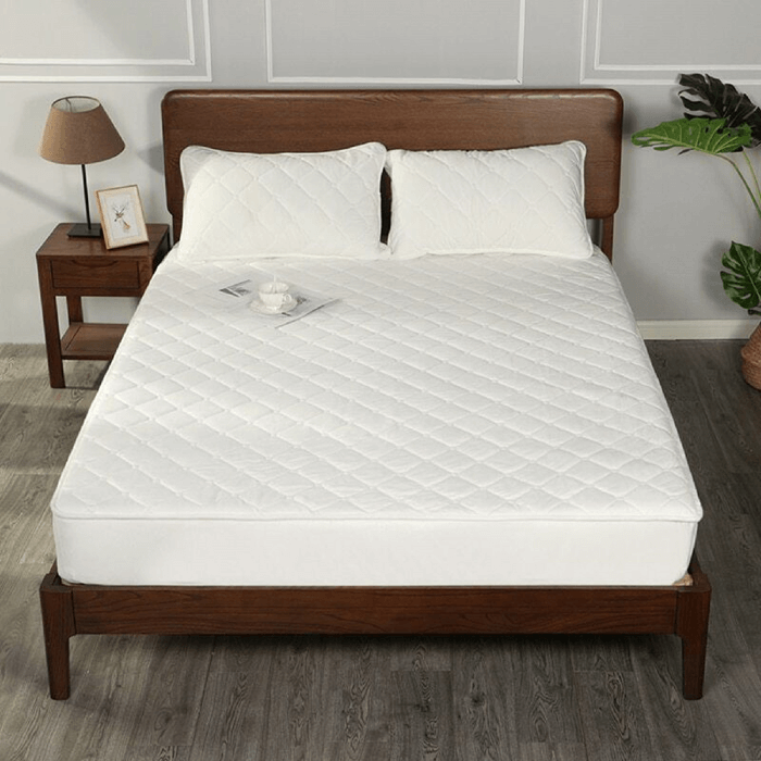 PROTECTOR CUBRECOLCHÓN AFELPADO PREMIUM💎✨+ 2 FUNDAS DE ALMOHADA GRATIS