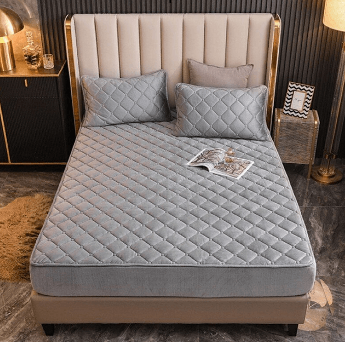 PROTECTOR CUBRECOLCHÓN AFELPADO PREMIUM💎✨+ 2 FUNDAS DE ALMOHADA GRATIS