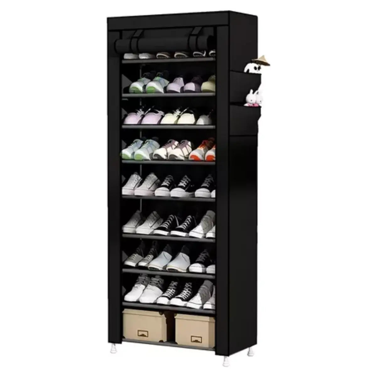 Zapatero Organizador de 9 Niveles con Forro: Orden y Elegancia para tus Zapatos-Importado 🇺🇸