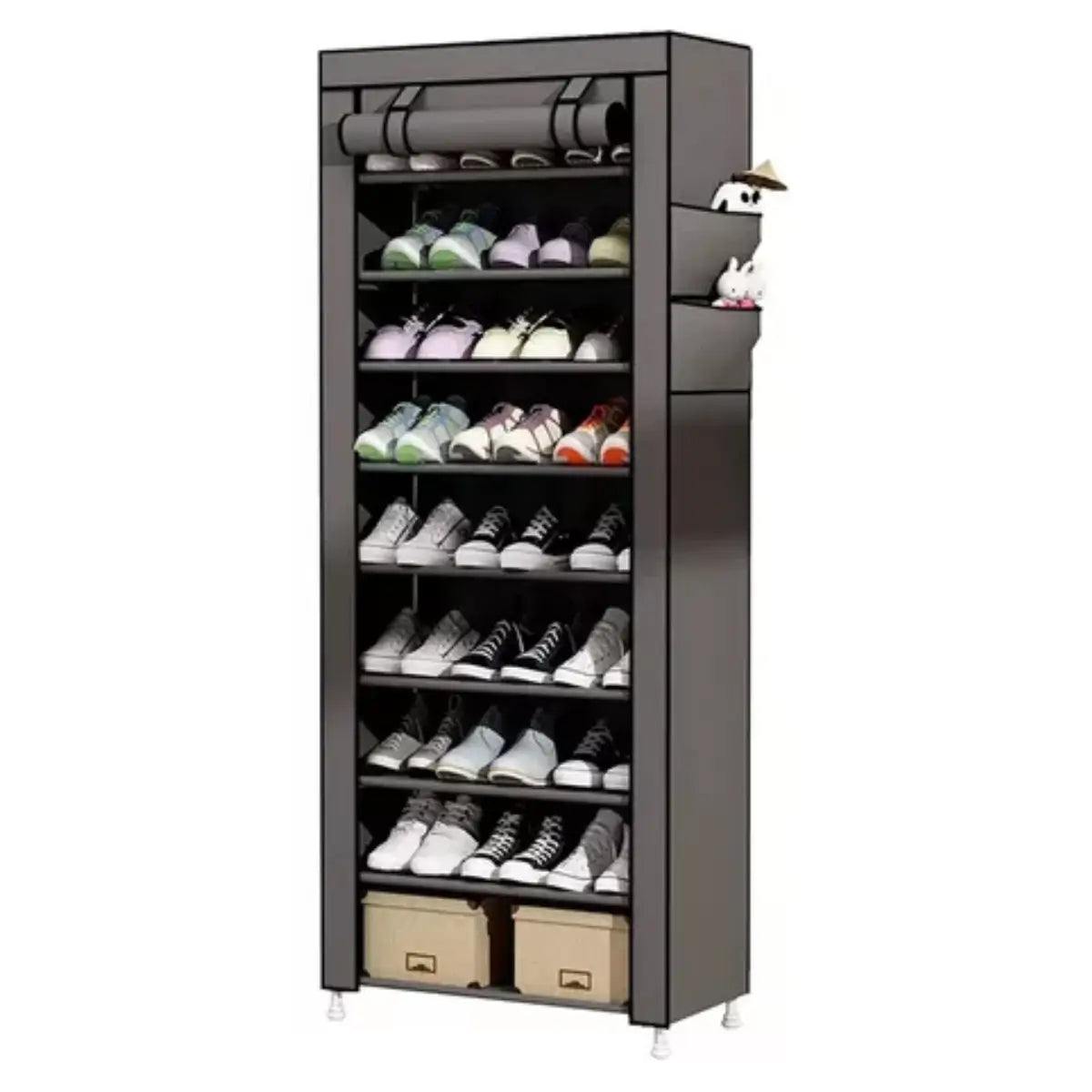 Zapatero Organizador de 9 Niveles con Forro: Orden y Elegancia para tus Zapatos-Importado 🇺🇸