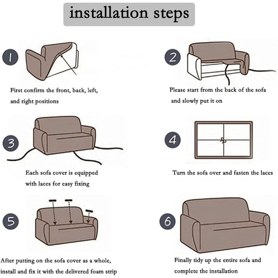 Funda Ajustable para Sofá de 1,2 y 3 puestos 🛋️ - Importada 🇺🇸