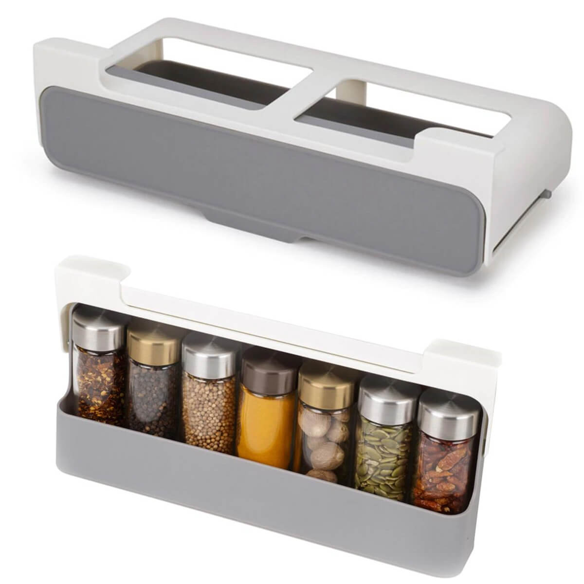 Organizador de Especias Moderno y Expandible 🇺🇸 Importado de USA + 6 Frascos 🎁
