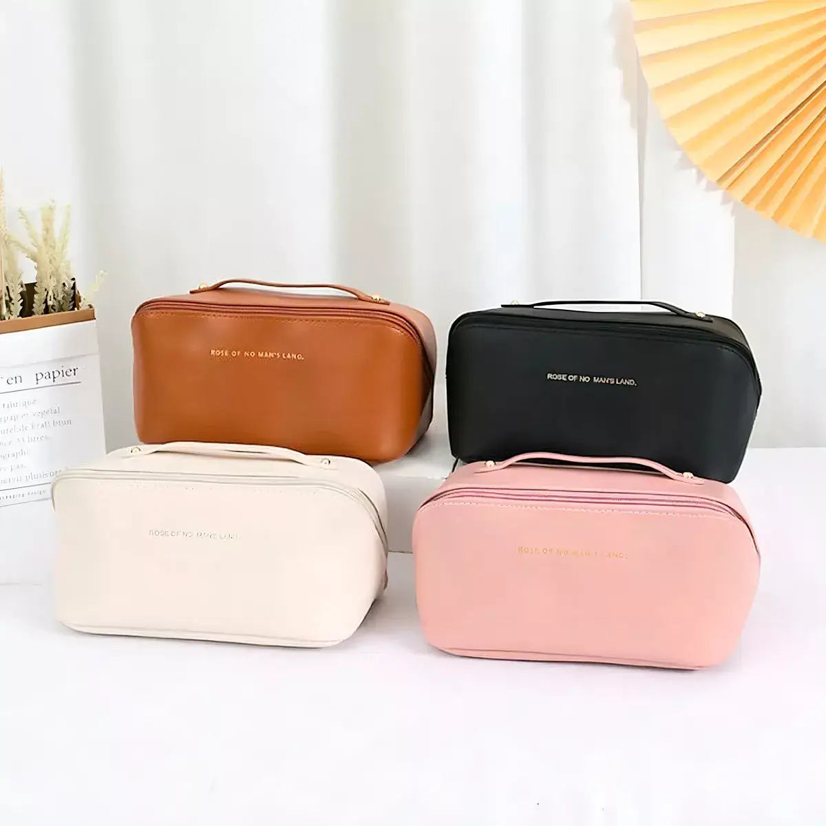 Beauty™ Cosmetiquera Espaciosa de Cuero - Importada 🇺🇸