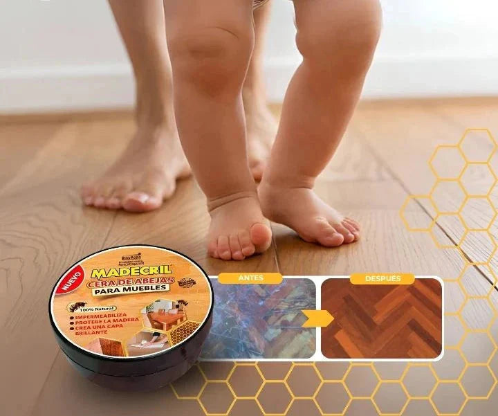 🟡 MADECRIL – CERA DE ABEJAS PARA MADERA 🐝 100% Natural