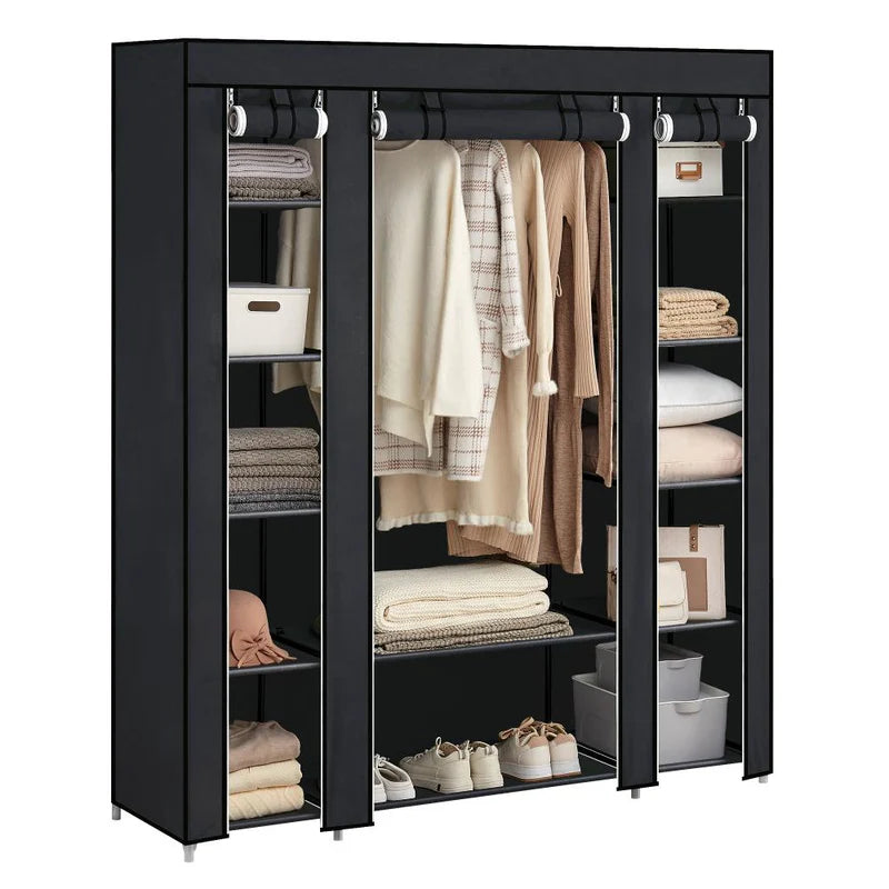 Armario Armable 3 cuerpos con Forro: Mantén tu ropa organizada de forma práctica y elegante - Importado 🇺🇸