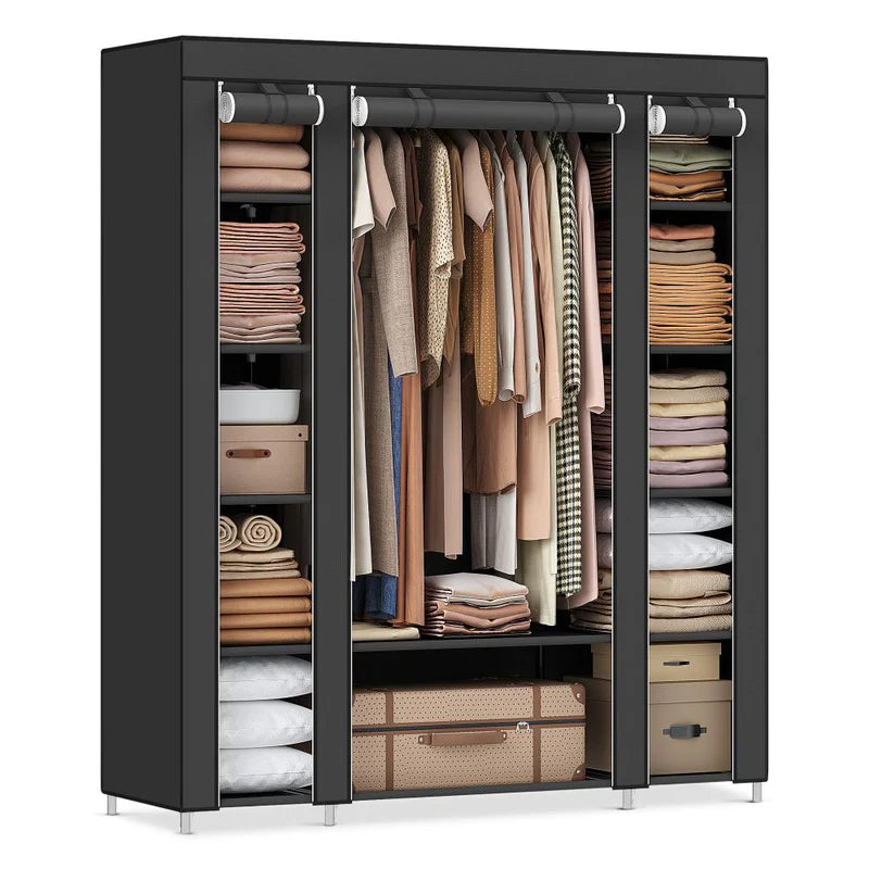 Armario Armable 3 cuerpos con Forro: Mantén tu ropa organizada de forma práctica y elegante - Importado 🇺🇸