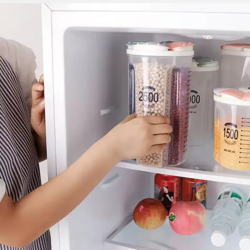4 en 1 TARROS COCINA QuadSeal® Contenedor de alimentos Libre de BPA🍃 - Importado 🇺🇸