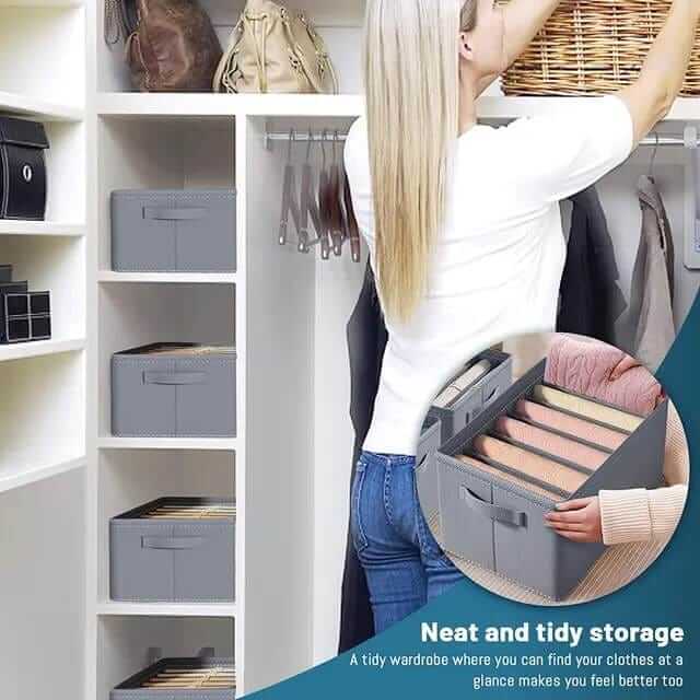 💃👗👖SET X3 Organizadores Plegables Ahorra Espacio con Separadores - Importado de USA 🇺🇸