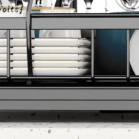 Dishy® Escurridor de 2 Niveles en Acero al Carbono – Importado 🇺🇸 🎁HOY 40%DCTO🎁