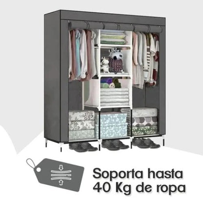 Armario Armable 3 cuerpos con Forro: Mantén tu ropa organizada de forma práctica y elegante - Importado 🇺🇸