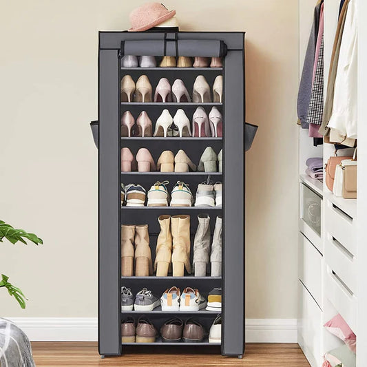 Zapatero Organizador de 9 Niveles con Forro: Orden y Elegancia para tus Zapatos-Importado 🇺🇸