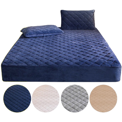 PROTECTOR CUBRECOLCHÓN AFELPADO PREMIUM💎✨+ 2 FUNDAS DE ALMOHADA GRATIS
