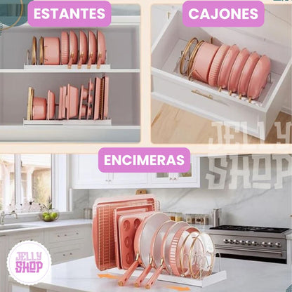 Organizador Expandible 2 en 1 + 🎁OBSEQUIO Ebook 100 Recetas del Chef Berasategui🇪🇸