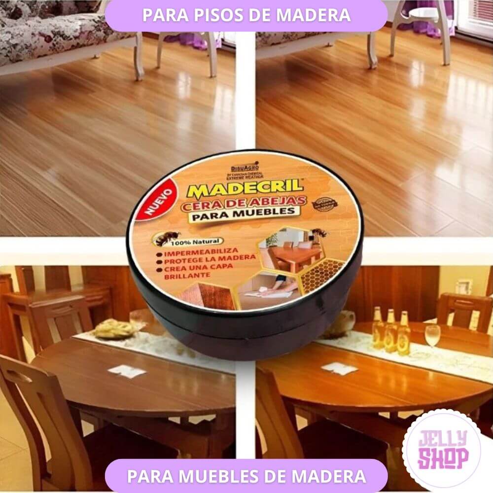 🟡 MADECRIL – CERA DE ABEJAS PARA MADERA 🐝 100% Natural