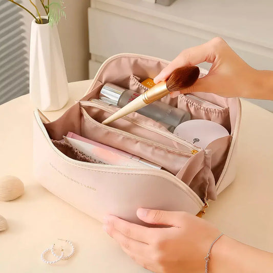 Beauty™ Cosmetiquera Espaciosa de Cuero - Importada 🇺🇸